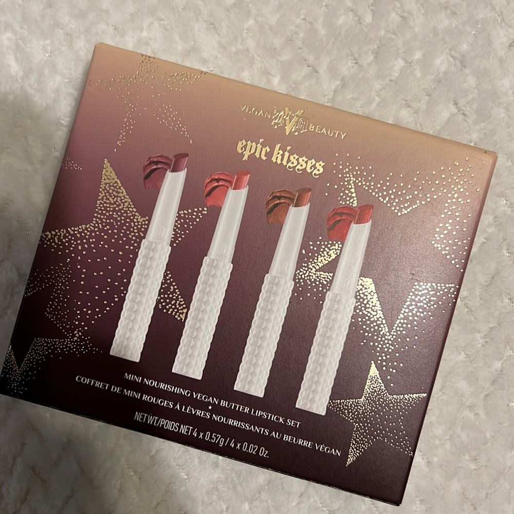 KVD mini nourishing vegan butter lipstick set
